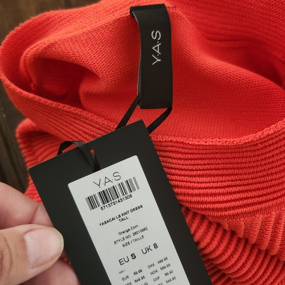Y.A.S. Textured Knitted dress size S NEW - Picture 5 of 5